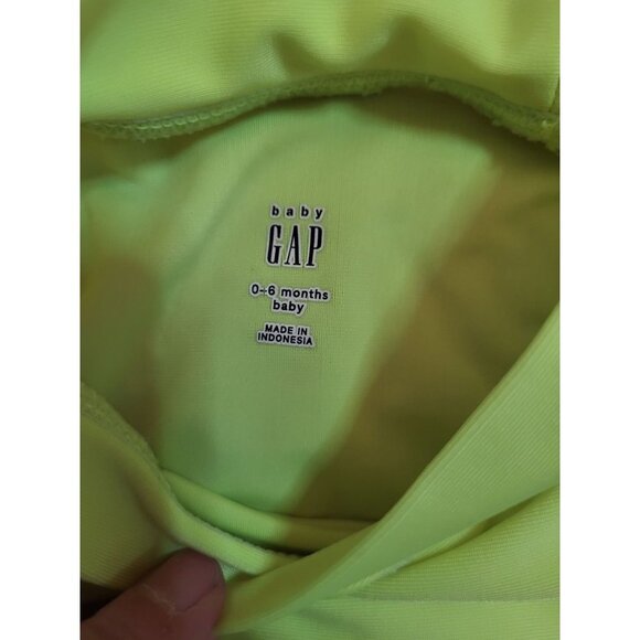 Baby Gap Carters Lot of 2 Infants Long Sleeve Rash Guards, 3 mths, Neon, Crab - Picture 6 of 7